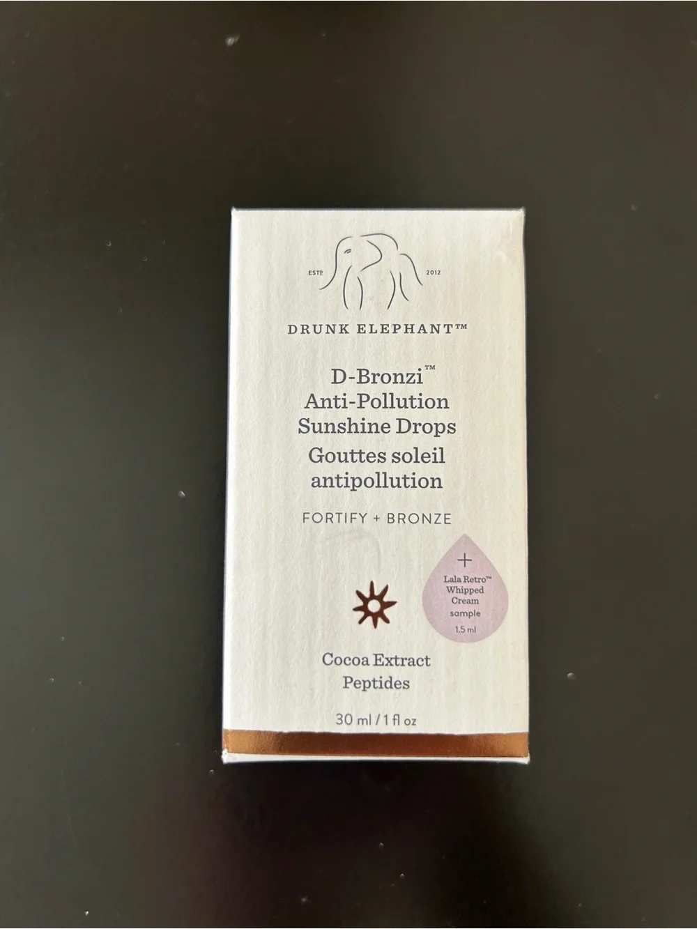 Drunk Elephant D-Bronzi Anti-Pollution Bronzing Drops with Peptides 30 ml